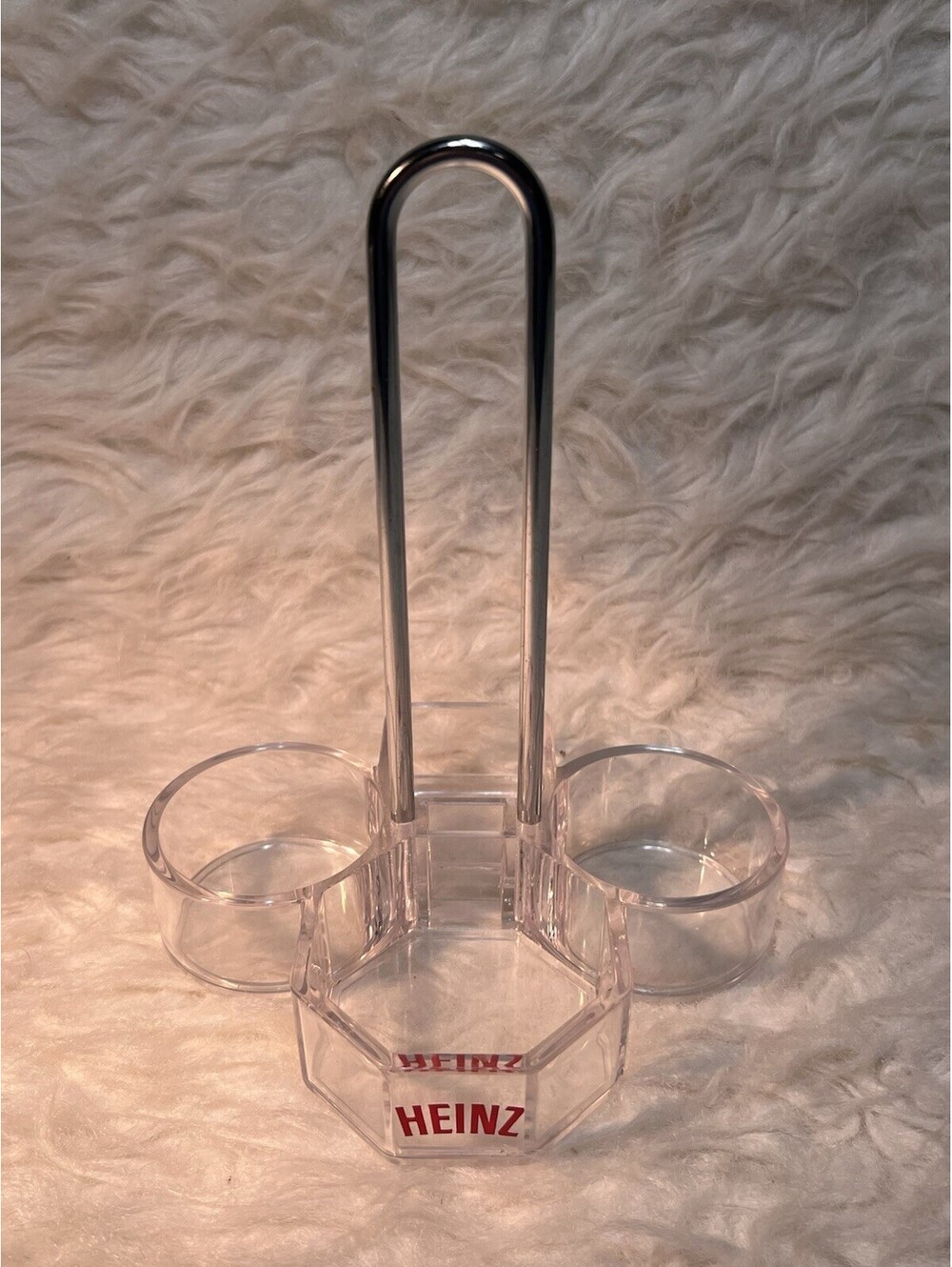 Vintage Acrylic Heinz Restaurant Condiment Tray Caddy